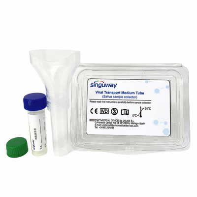5/10mL Tube Disposable Virus Sampling Kit DNA RNA Saliva Collection Kit For Diagnosis