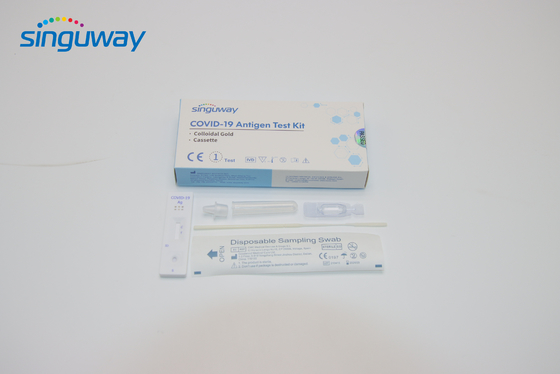 Disposable Colloidal Gold Antigen Self Testing Kit Cassette High Sensitivity
