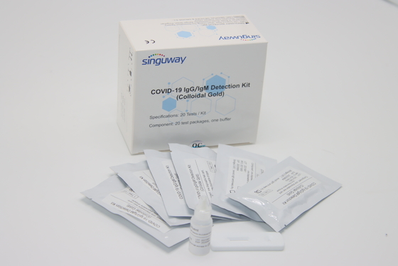 98.3% Accuracy Qualitative Rapid Antibody Self Test Kit One Step OEM ODM