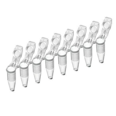 Lab PCR Accessories Plastic Disposable 8 Well PCR Tube Strips