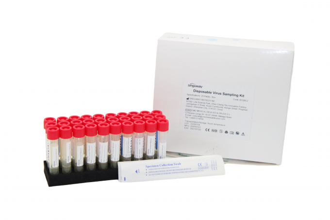 Variotimp Kit 2mL Disposable Virus Sampling Kit Medical VTM Test Tube With Throat ...